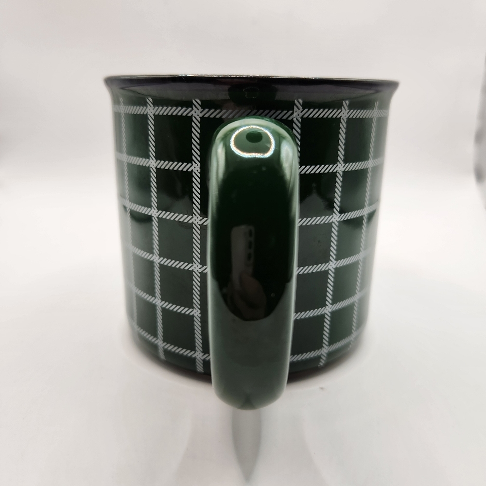 Hallmark Green & White Plaid Ceramic Mug - Picture 2 of 8